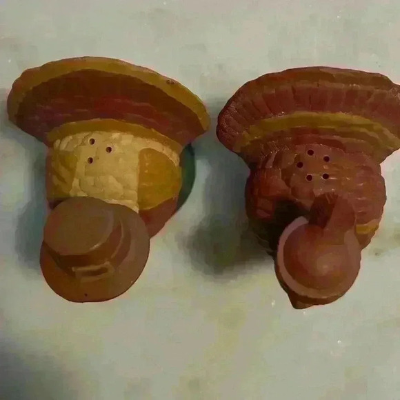 Vintage Avon Turkey Twosome Thanksgiving Salt and Pepper Shakers,Fall Decor, - Picture 2 of 6